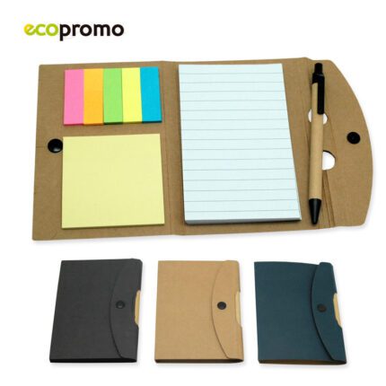 OF-448 LIBRETA RECICLABLE BUTTON CON BOLIGRAFO