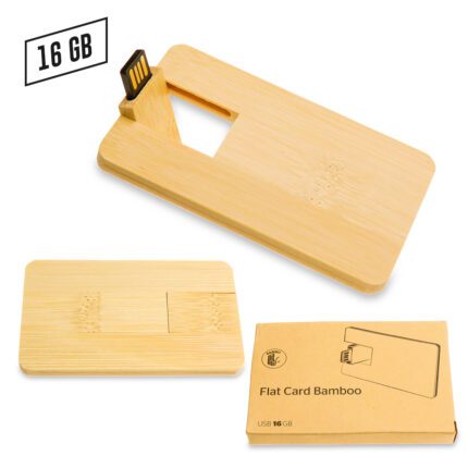 US-60 - MEMORIA USB CREDIT CARD ZILDA BAMBOO