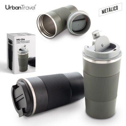 Mug Metálico Grant Urban Travel 500ml MU-314