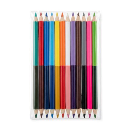 SET DE 12 COLORES DOBLEPUNTA EN BOLSA